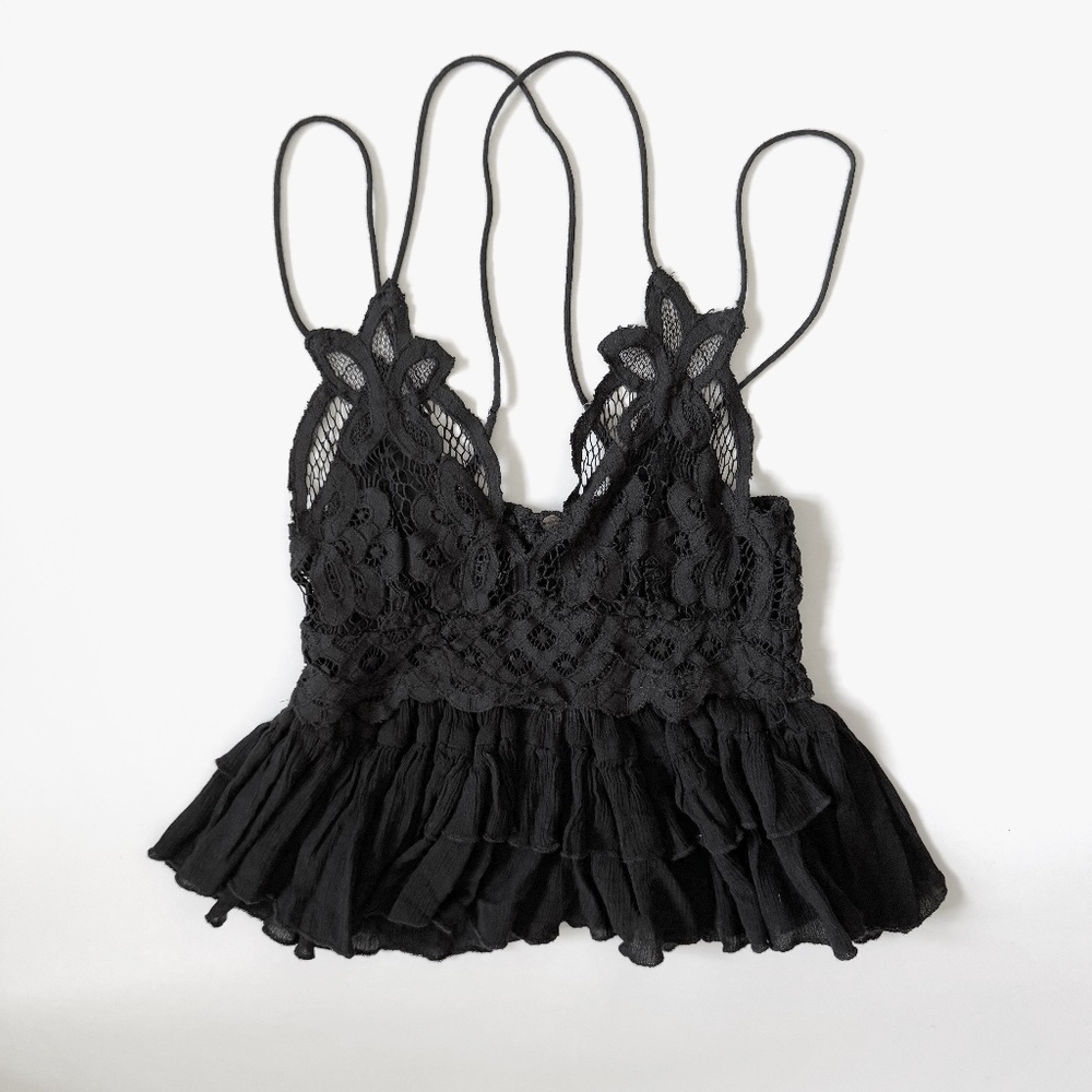 Free People cami top in black